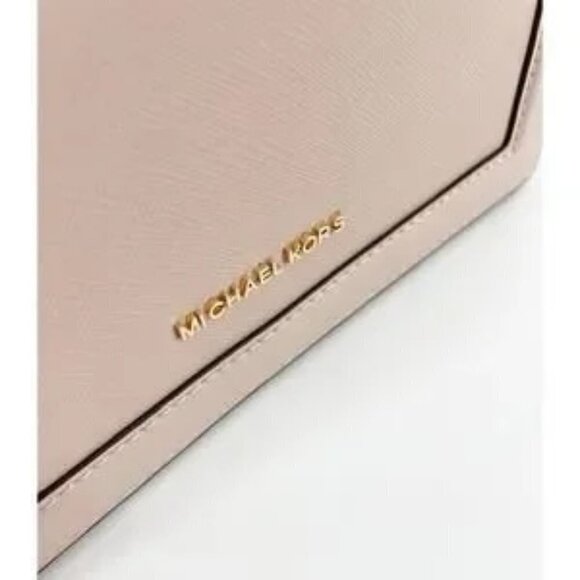 MICHAEL KORS JET SET SAFFIANO LEATHER CROSSBODY BAG‎ SOFT PINK NWT - Picture 4 of 6